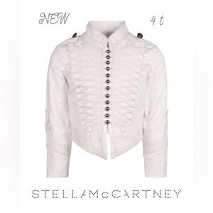 NEW sz 4 t STELLA MCCARTNEY Speckled Military Jacket